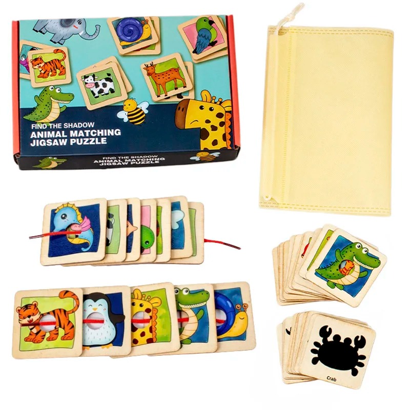 Board Game Nature - 나무 동물 털 패턴 매칭 보드