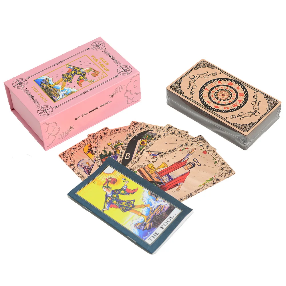 78PCs 클래식 로즈 골드 대기 타로 카드 가이드 도 - Board Game Yearbook 리뷰 및 가격