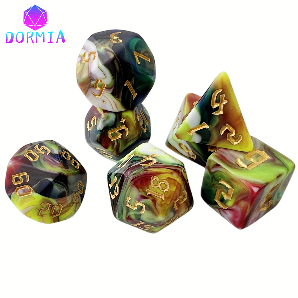 DND 큐브 블렌딩 컬러 다이스 고품질 아크릴 다이스  - Board Game Font 리뷰 및 가격
