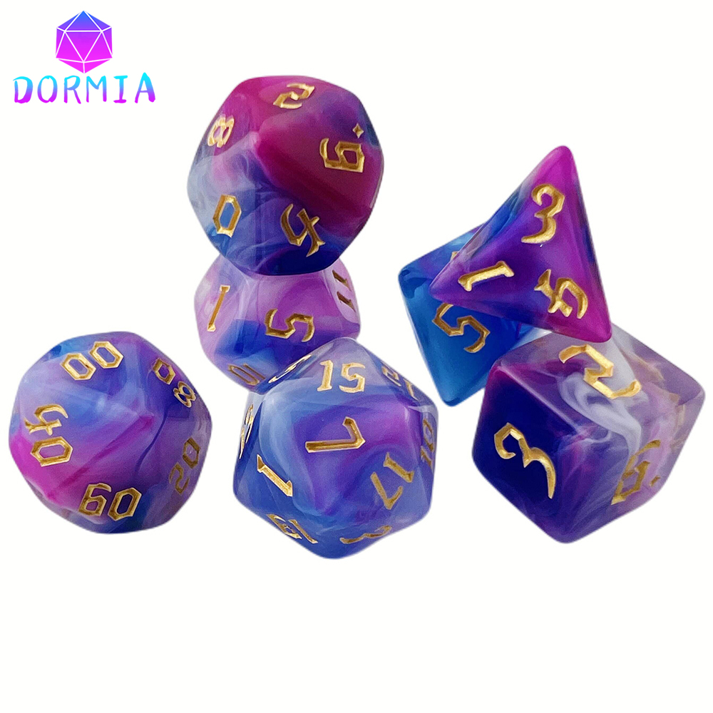 DND 큐브 블렌딩 컬러 다이스 고품질 아크릴 다이스  - Board Game Font 리뷰 및 가격