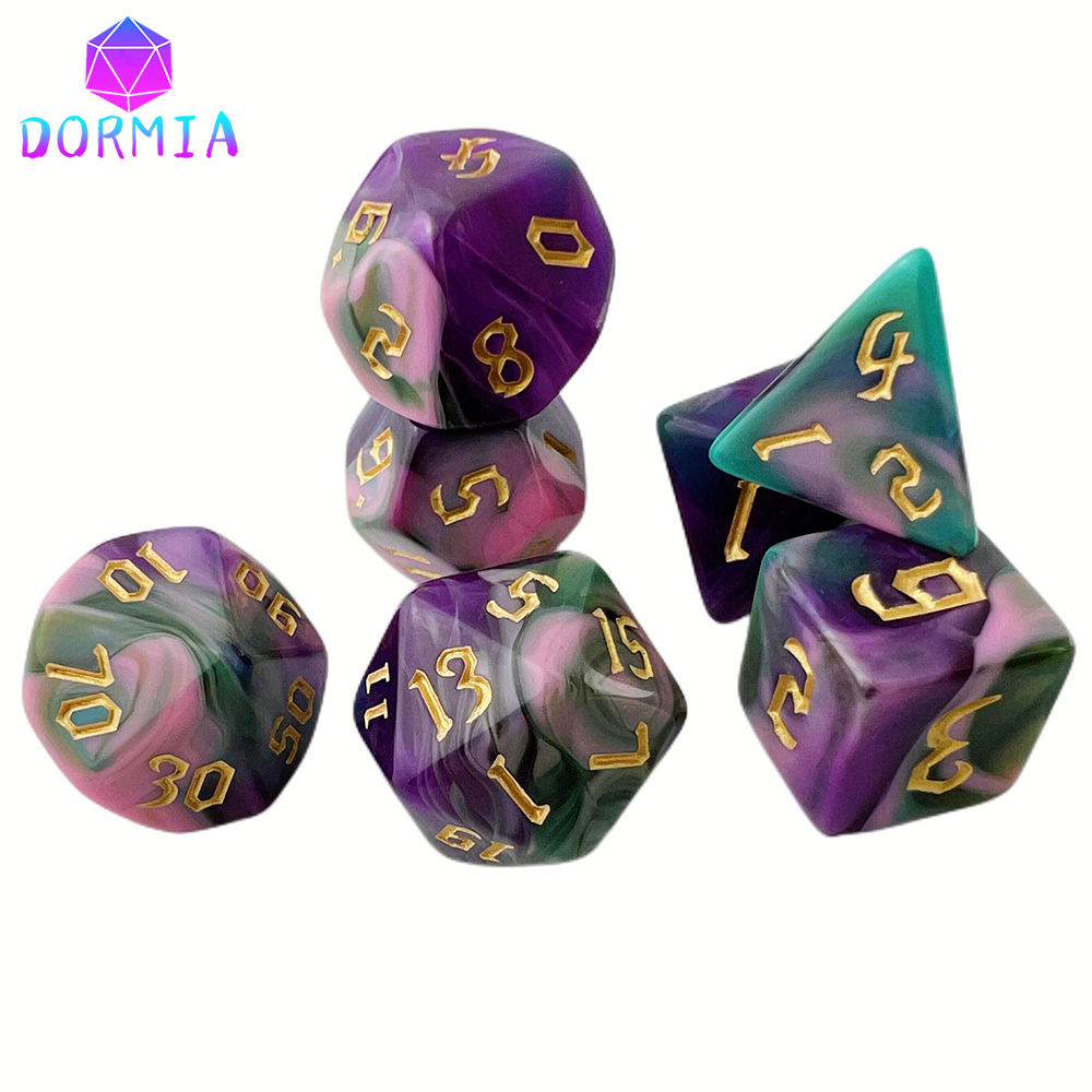 DND 큐브 블렌딩 컬러 다이스 고품질 아크릴 다이스  - Board Game Font 리뷰 및 가격