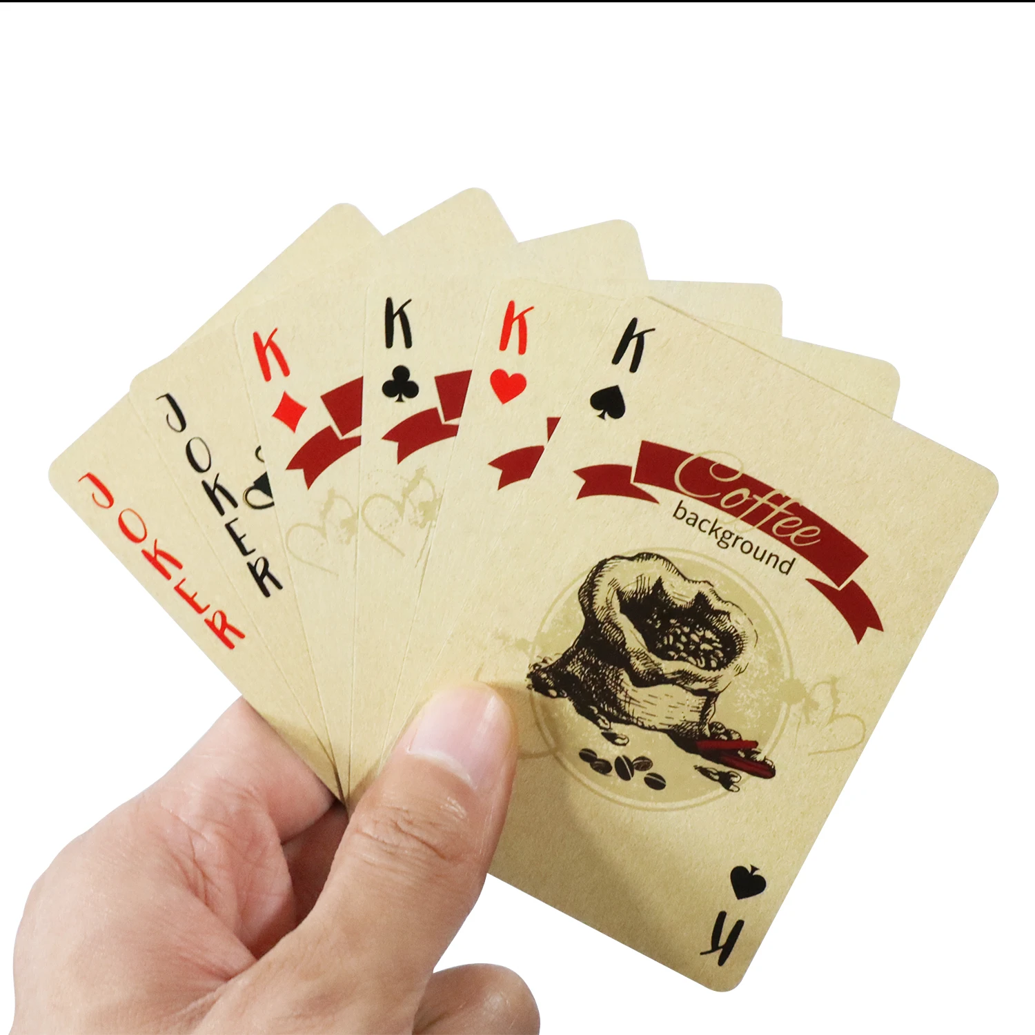 커피 페이퍼 플레잉 카드, 빈티지 스타일, 54 카드, - Board Game Yearbook 리뷰 및 가격