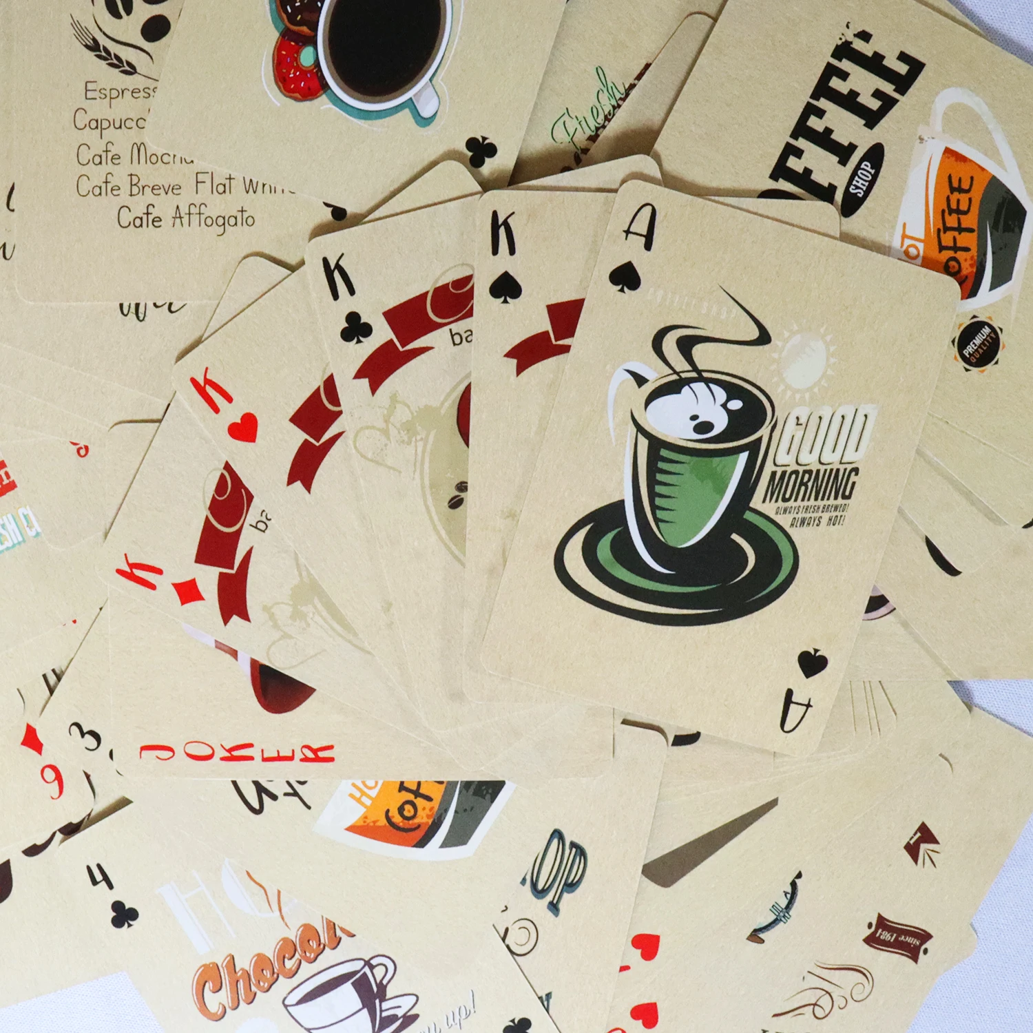 커피 페이퍼 플레잉 카드, 빈티지 스타일, 54 카드, - Board Game Yearbook 리뷰 및 가격