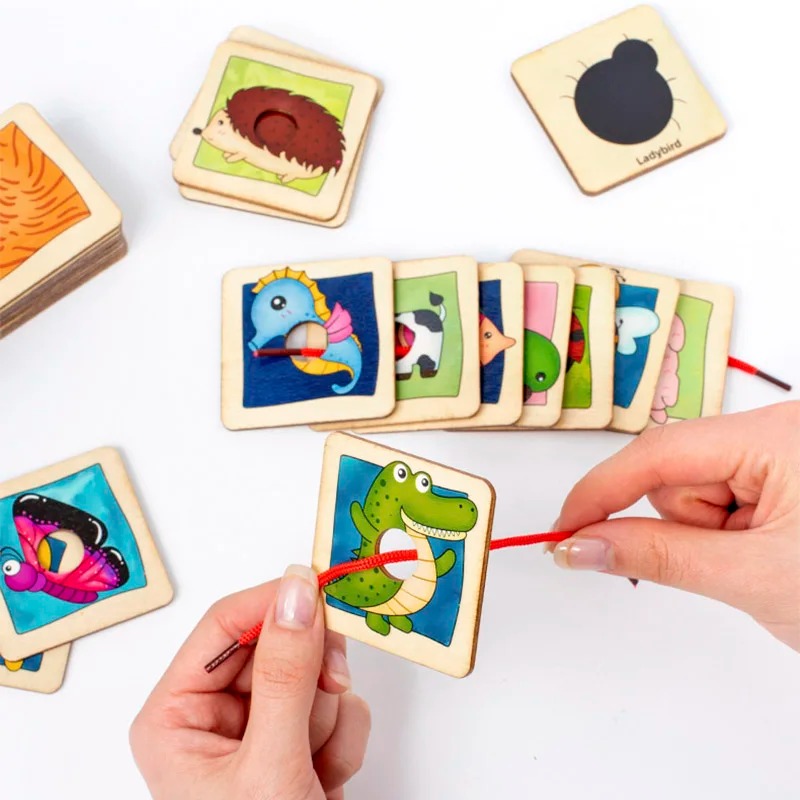 나무 동물 털 패턴 매칭 보드 퍼즐 몬테소리 논리적 사 - Board Game Nature 리뷰 및 가격