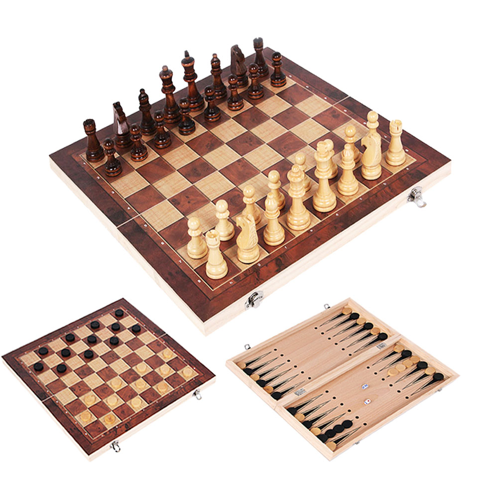 3 in 1 나무 체스 백개먼 체커 여행용 게임 세트  - Board Game Yearbook 리뷰 및 가격